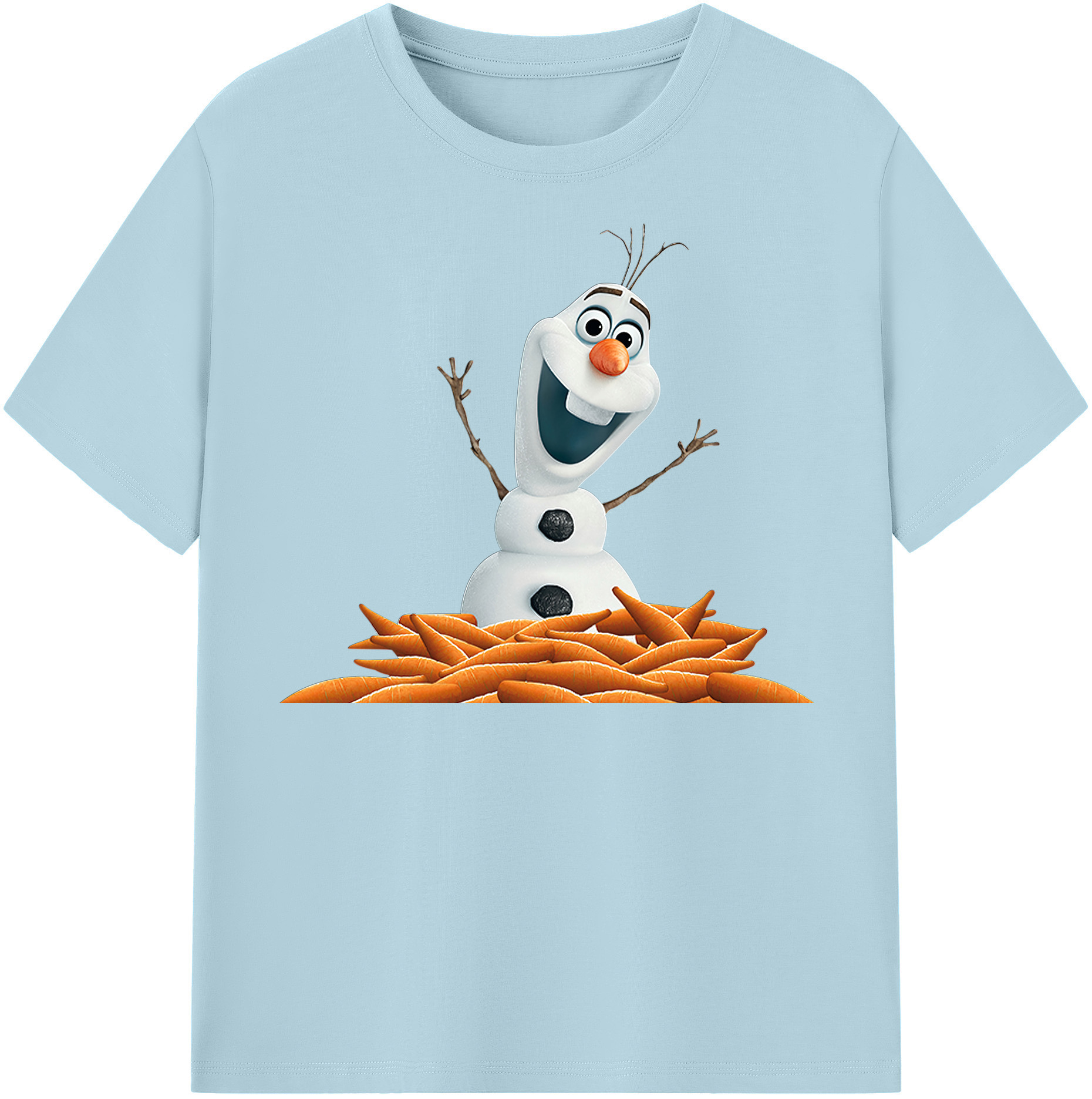（画像用） アナと雪の女王 アンナ エルサ Frozen Anna Elsa 綿100％半袖Tシャツ（フロントプリント）